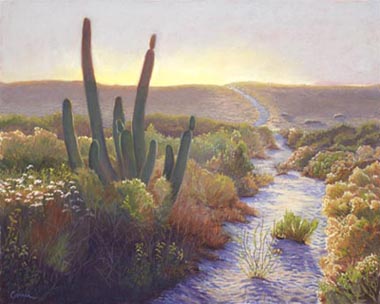 Carrie Givins pastel landscape painting