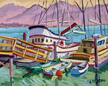 Morro bay painting